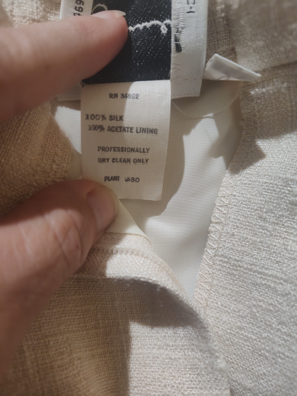 NWT Givenchy Sport Cream Textured Suit Skirt Size 14 - Picture 3 of 4